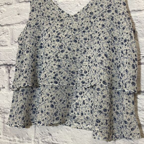 Garage Floral Layered Crop Top Size Extra Small - Picture 3 of 9